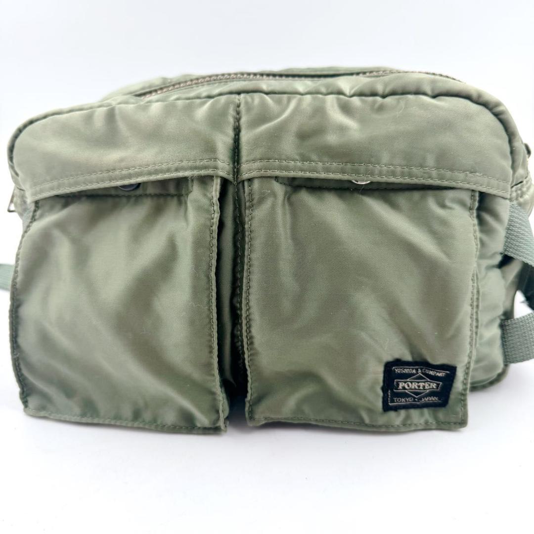 PORTER タンカー 2way ボディバック ショルダー ウエスト カーキ PORTER タンカー 2way ボディバック ショルダー ウエスト カーキ