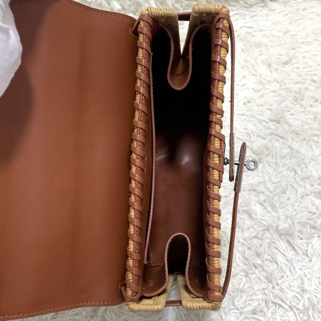 かごバック 2way ハンドバック ショルダーバック 南京錠