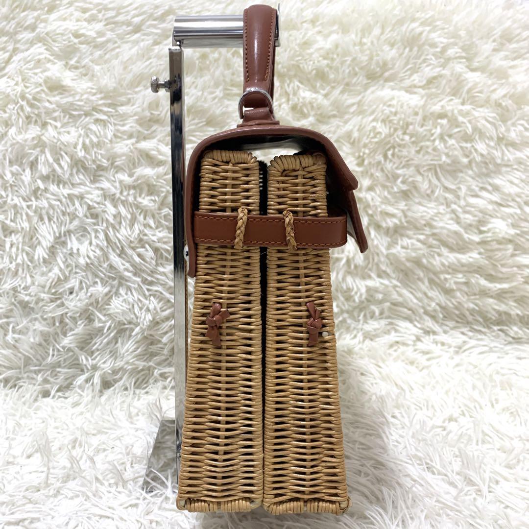 かごバック 2way ハンドバック ショルダーバック 南京錠