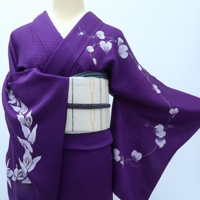 Y2989◆美品 正絹 夏着物 変わり紗 手縫い仕立て カラー 訪問着 着物
