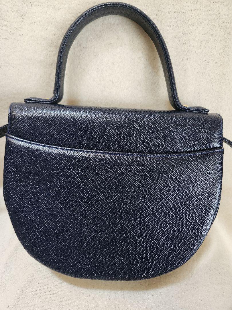 Givenchy 紺色　ゴールド金具　ショルダーバッグ