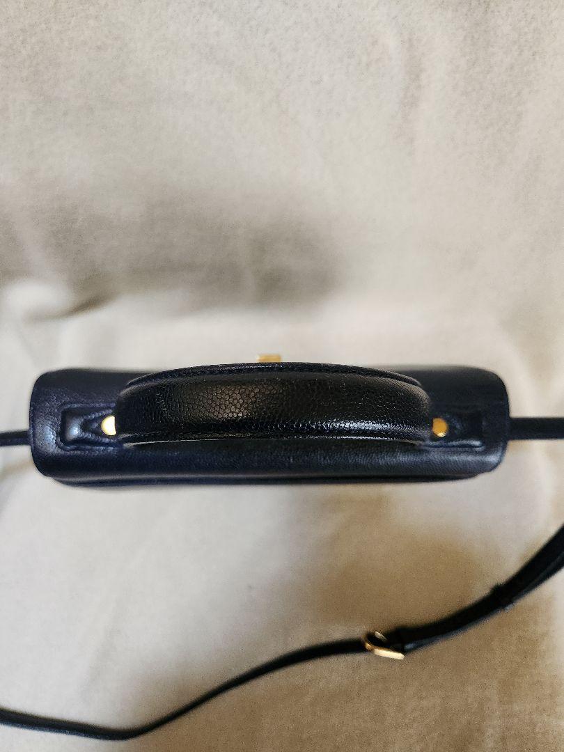Givenchy 紺色　ゴールド金具　ショルダーバッグ