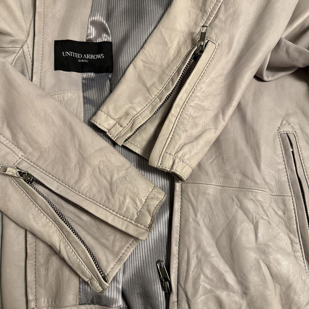値下げ❗️UNITED ARROWS ライダースジャケット ラムレザー 38