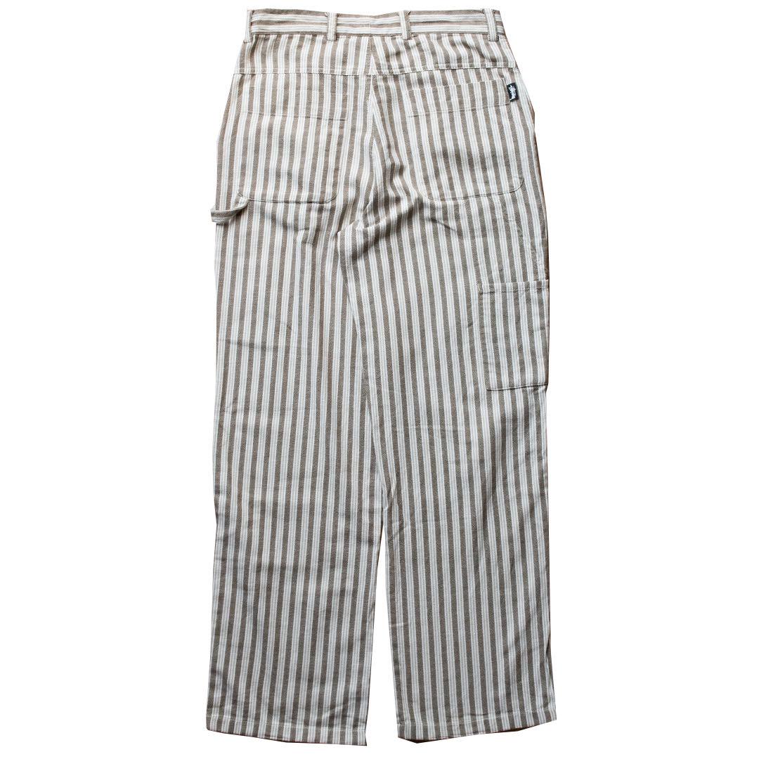 Stussy ダブルニー ペインターパンツ ヒッコリー ストライプ