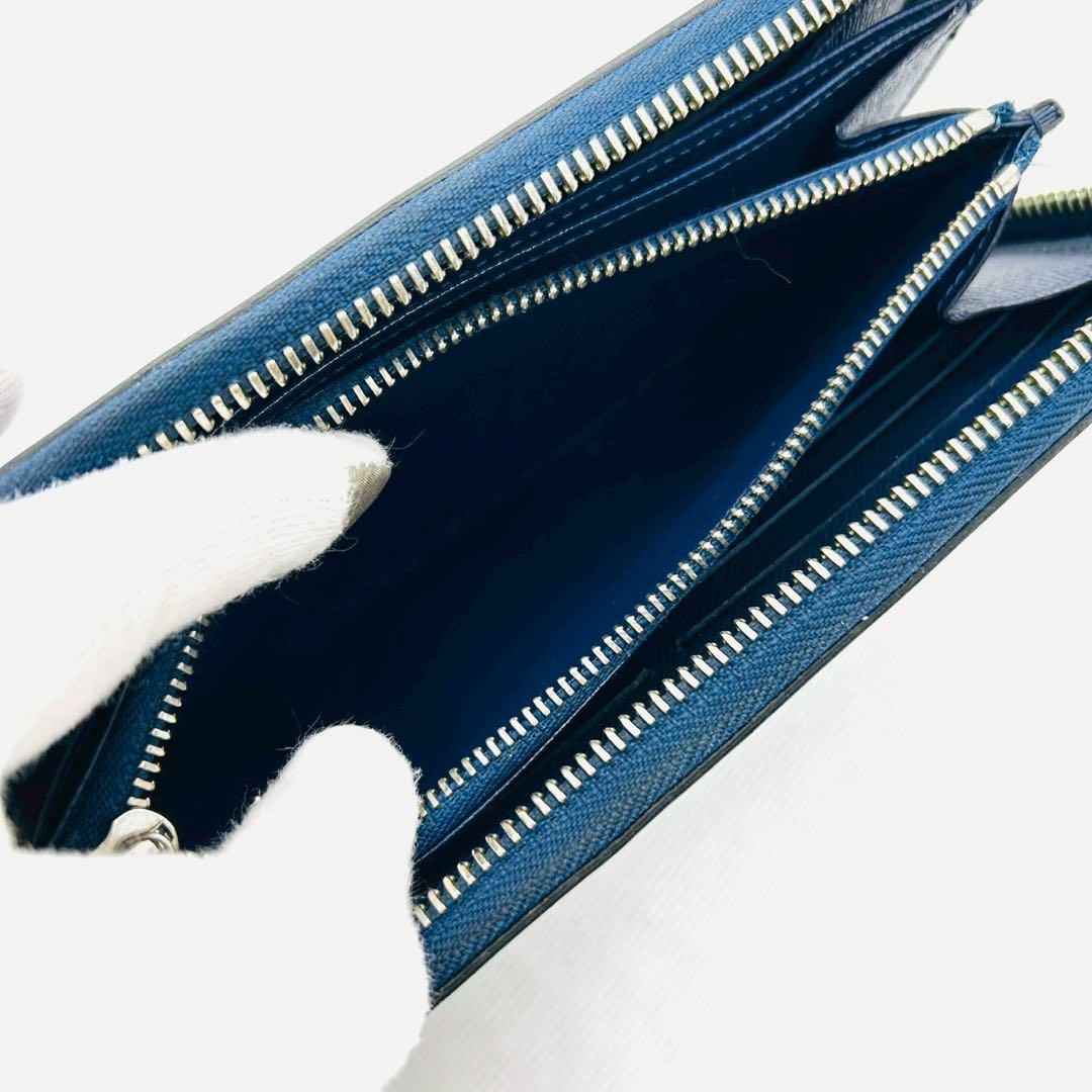 【新型】ルイヴィトン 長財布 ラウンドファスナー エピ ネイビー M61873