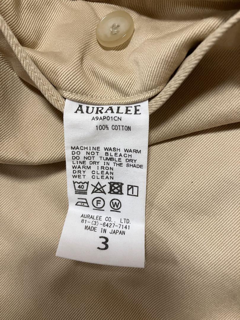 auralee washed finks chino pants サイズ3
