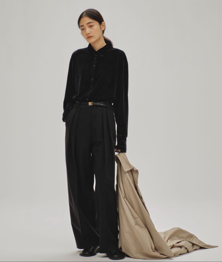 【新品未使用】TODAYFUL Roundhem Velour Shirts