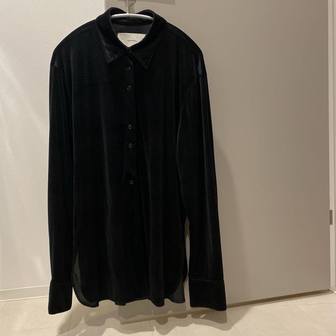 【新品未使用】TODAYFUL Roundhem Velour Shirts