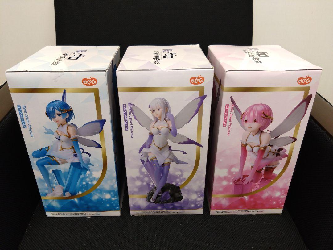 リゼロ　ジュエルプリンセス　1/7スケールフィギュア　全種　ラウンドワン限定