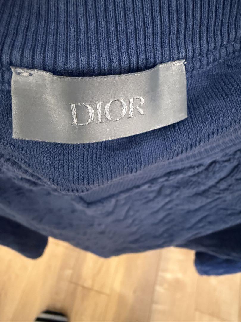 Dior オブリーク柄 パイル生地ロングTシャツ XS
