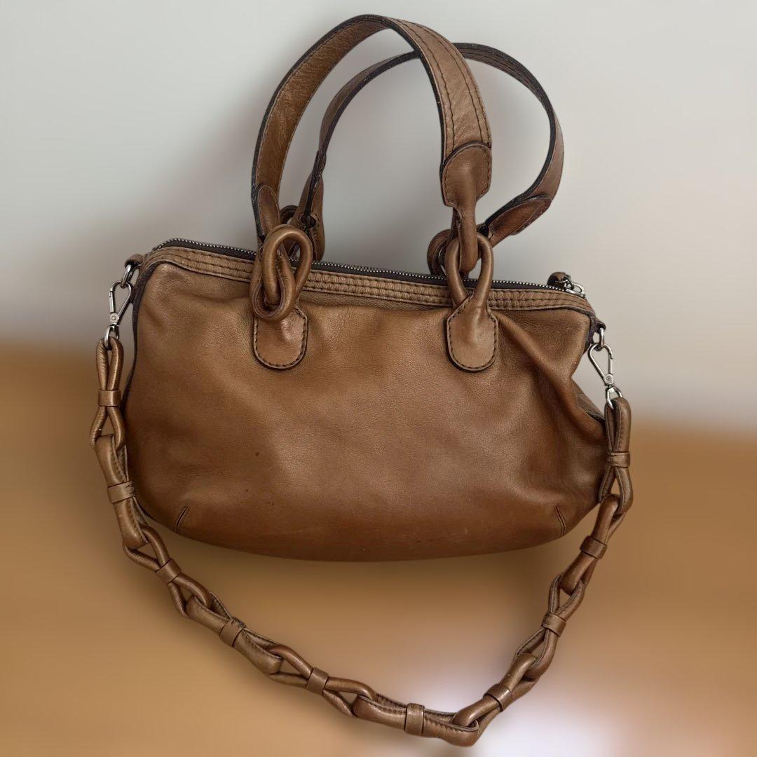 LOEWE ブラウン ショルダーバッグ