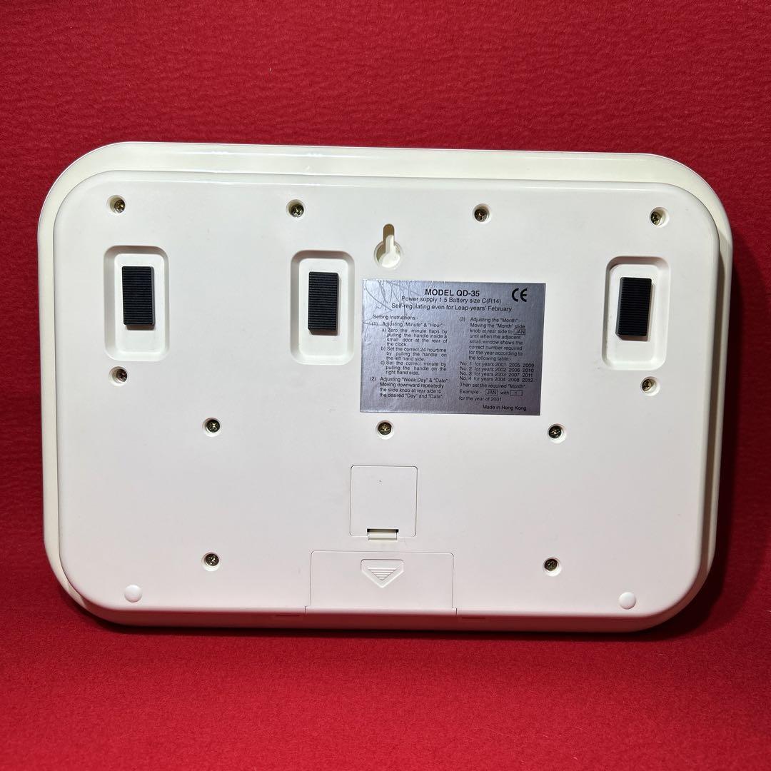 TWEMCO QUARTZ QD-35 パタパタ時計 カレンダー　掛時計