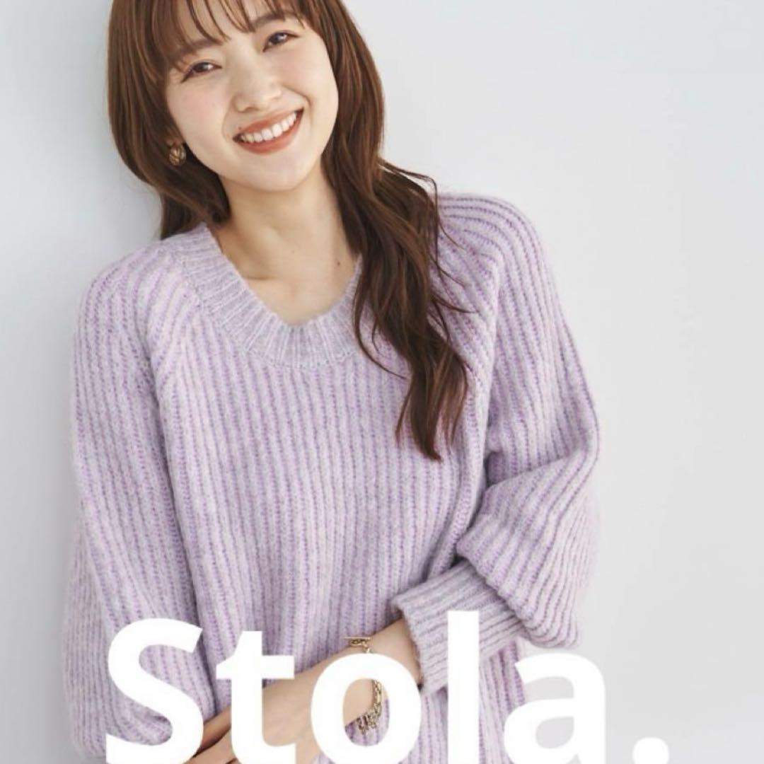 【SALE】stola. 二重臼メランジニットチュニック