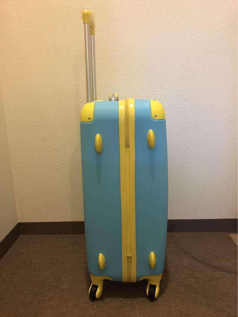 軽量スーツケースL 伸縮ハンドル２段階 パステルブルー