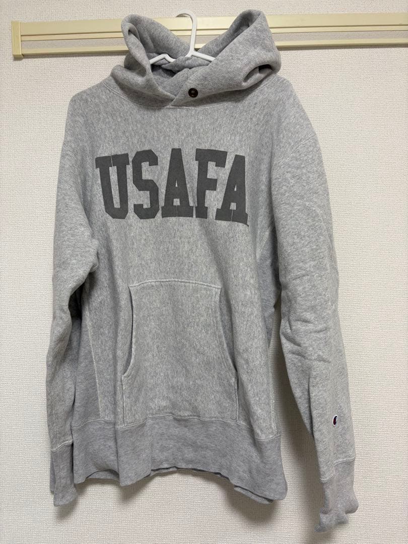 Champion USAFA リバースウィーブ パーカー L グレー