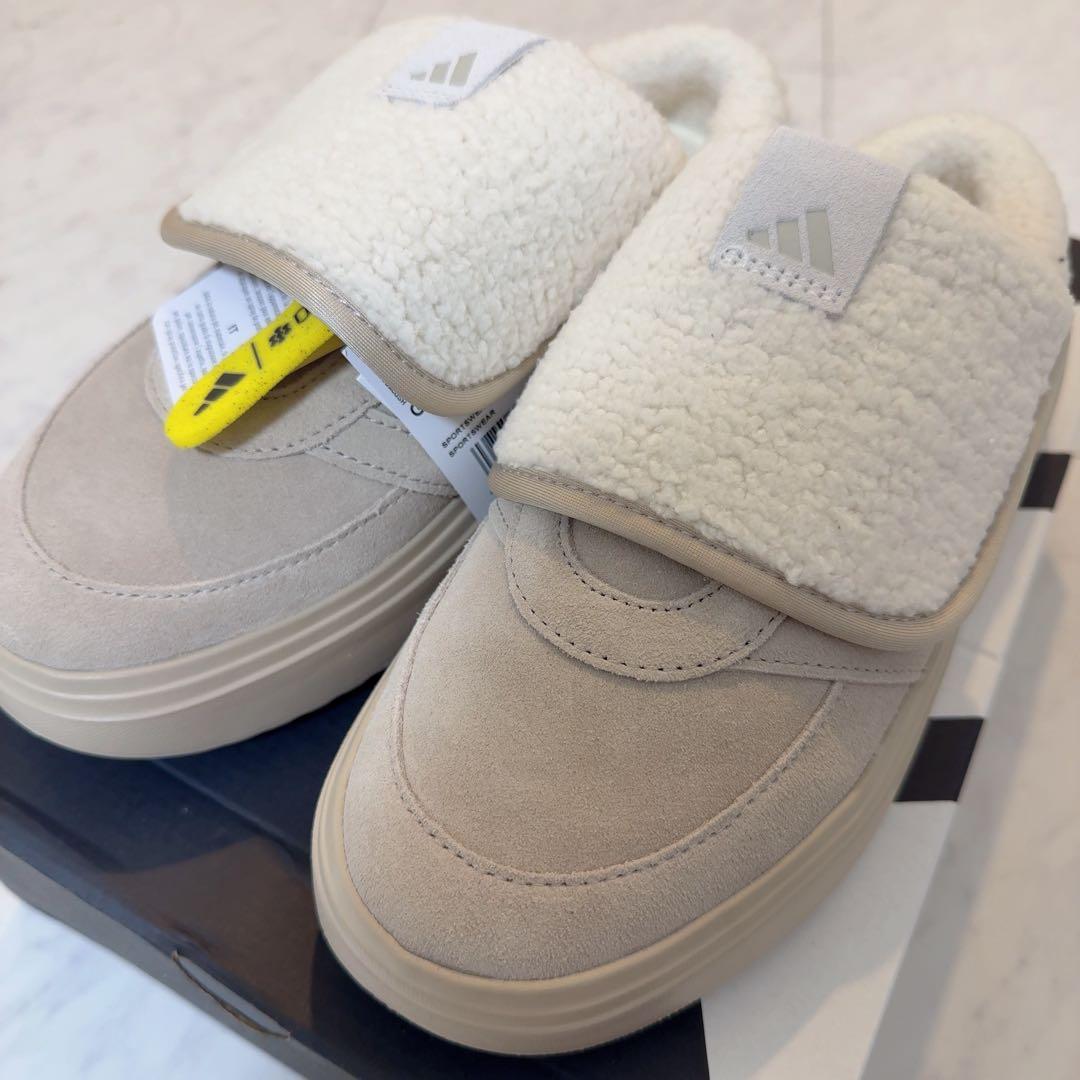 addidas グランドコートミュール 24.5 ベージュ