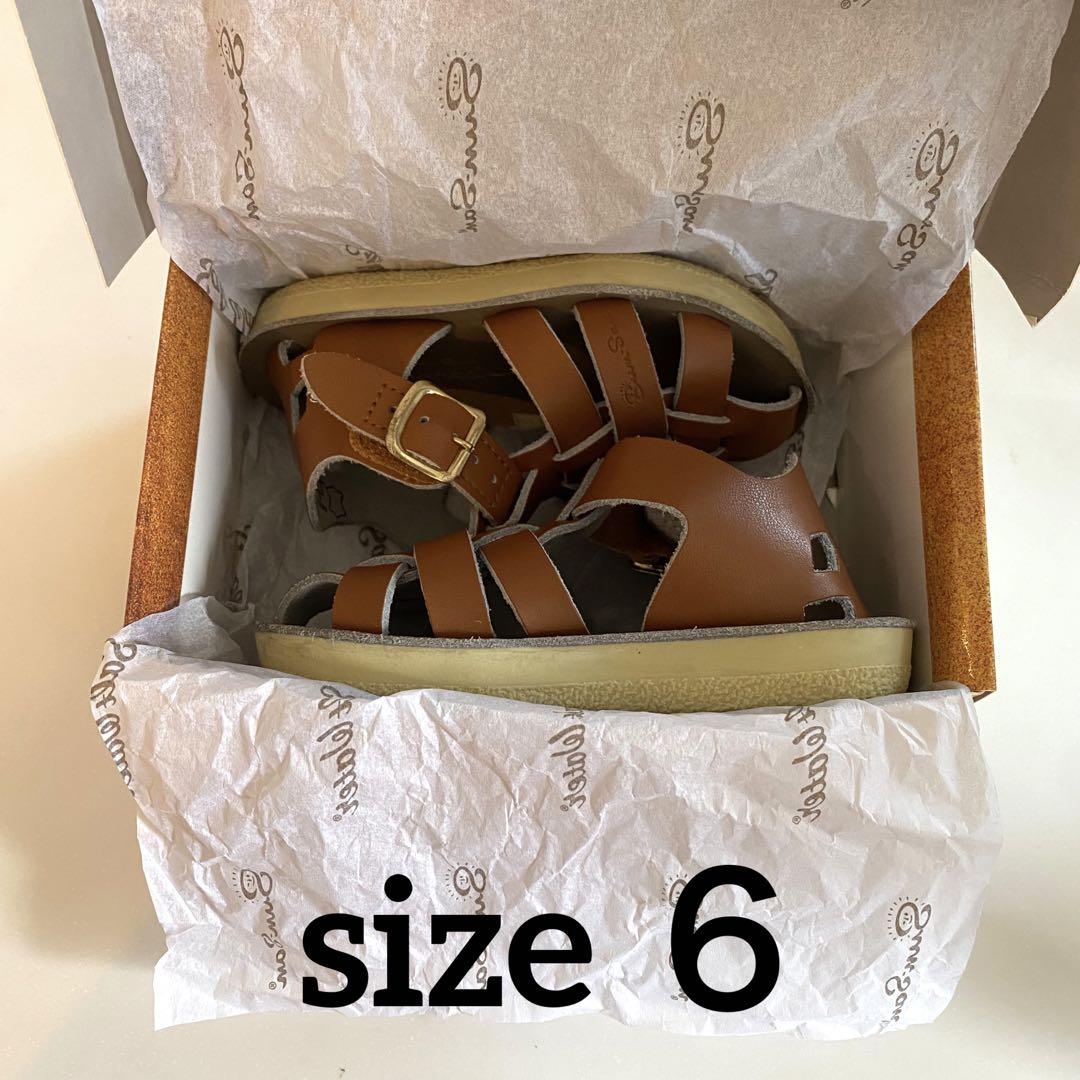 美品ソルトウォーターSHARK 6 TAN - サンダル 美品ソルトウォーターSHARK 6 TAN - サンダル