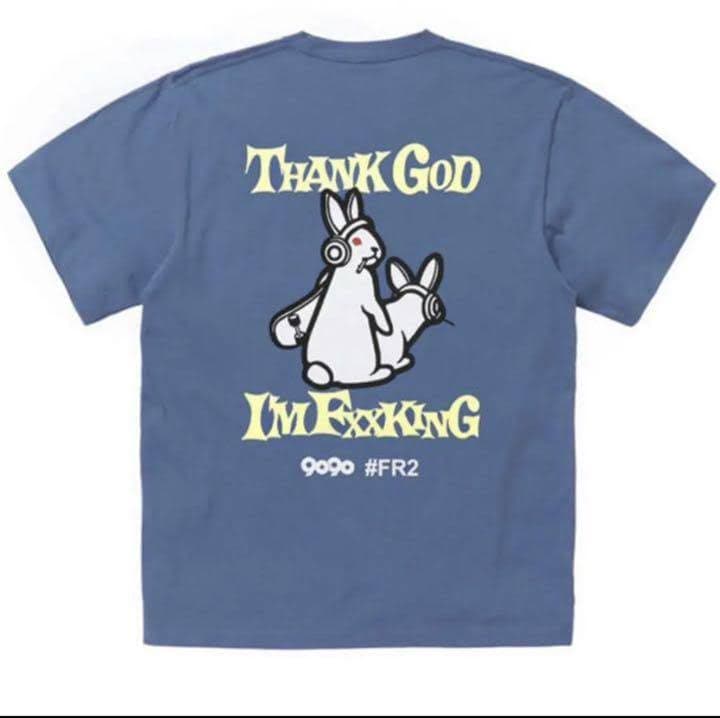 FR2 9090 Tシャツ XL 青 blue ふくれな | concept-sol.com