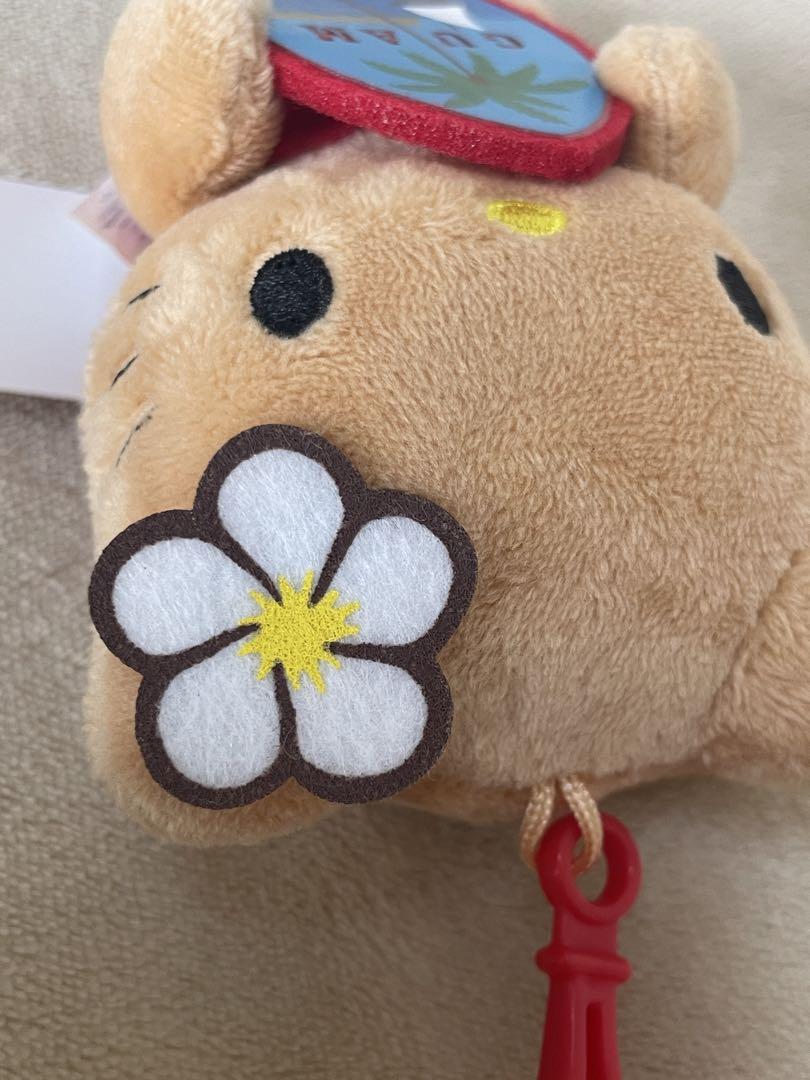 ハローキティ ぬいぐるみ　GUAM キーホルダー サンリオ - 新品未使用 日焼け ぬいぐるみ グアム ハローキティ
