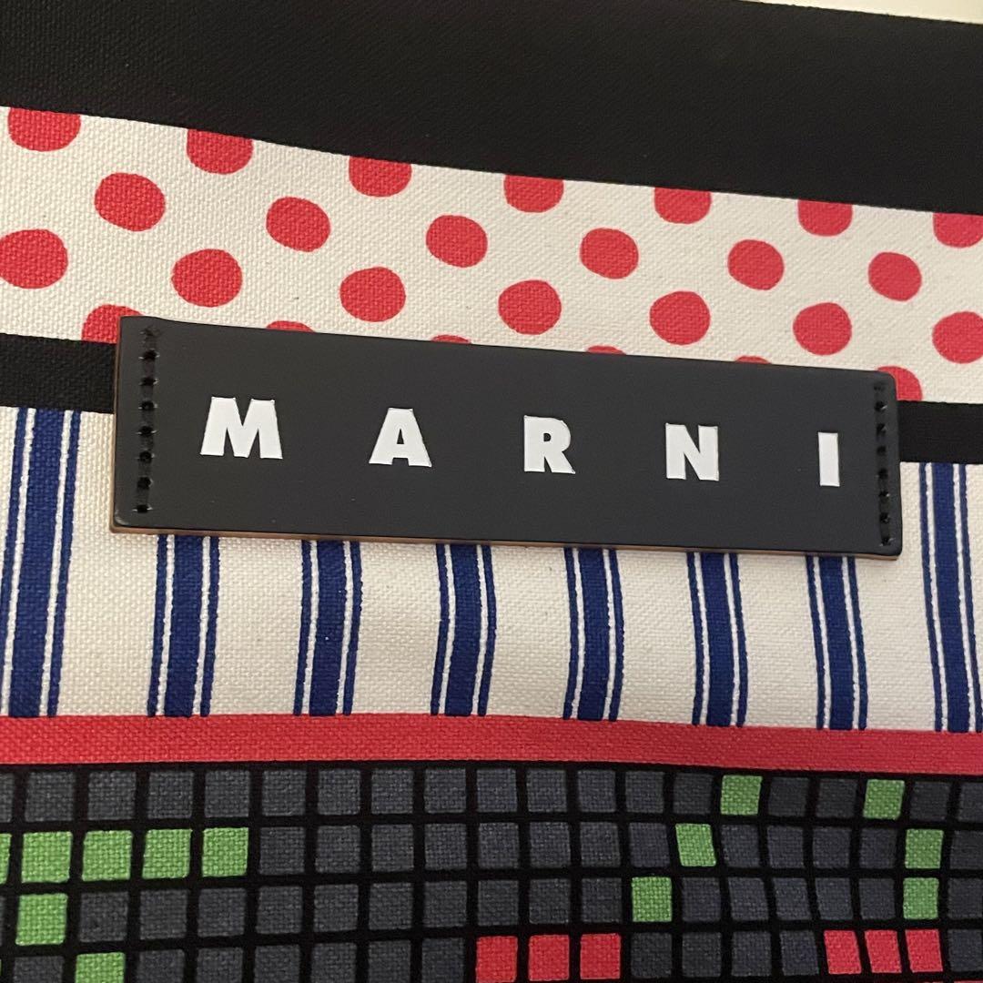 MARNI MARKET バンダナトート チェリー 新品未使用】05 マルニ バンダナトート トートバッグ 新色