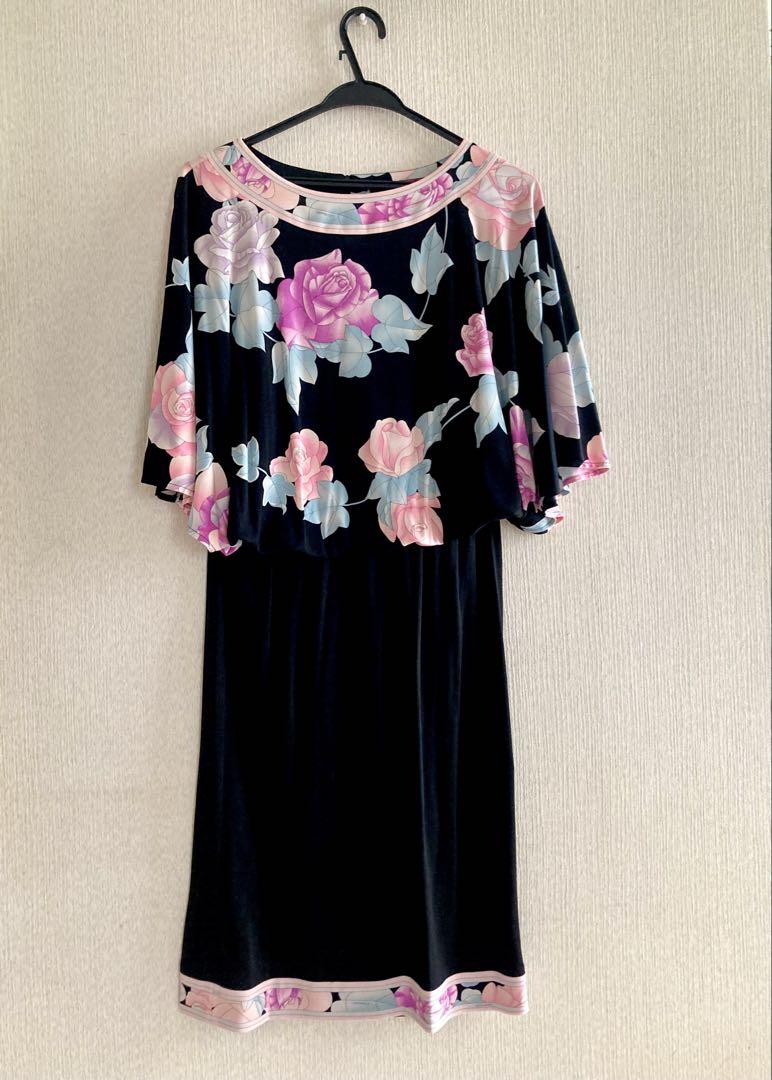 美品　LEONARD フラワープリント ワンピース