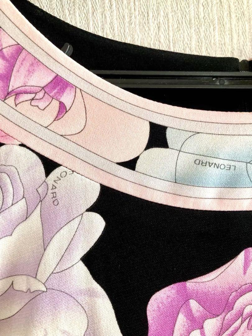 美品　LEONARD フラワープリント ワンピース