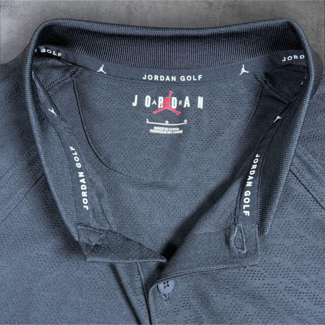 極美品 JORDANGOLF NIKE ポロシャツ DRI ゴルフストレッチ 黒