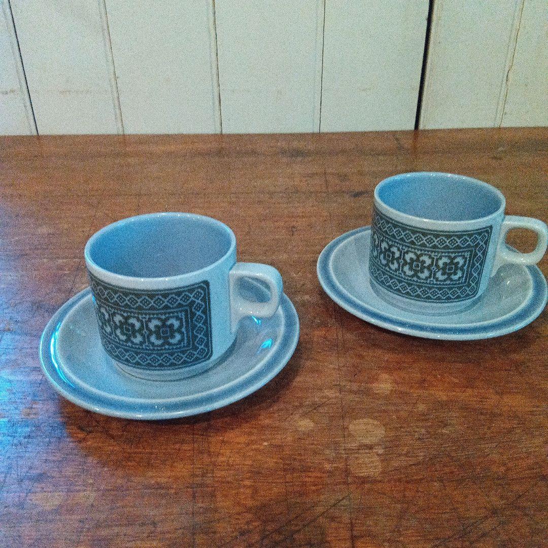 Hornsea TAPESTRY陶器 カップ・ソーサー 2個セット　C11