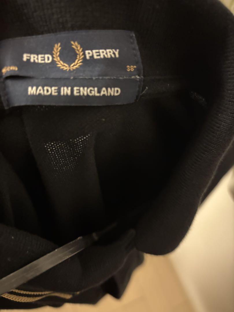 FRED PERRY ブラックポロシャツ 38