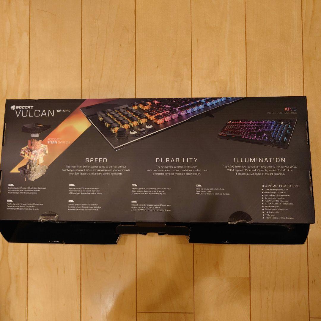 ROCCAT USB Vulcan 121 AIMO RGBゲーミングキーボード