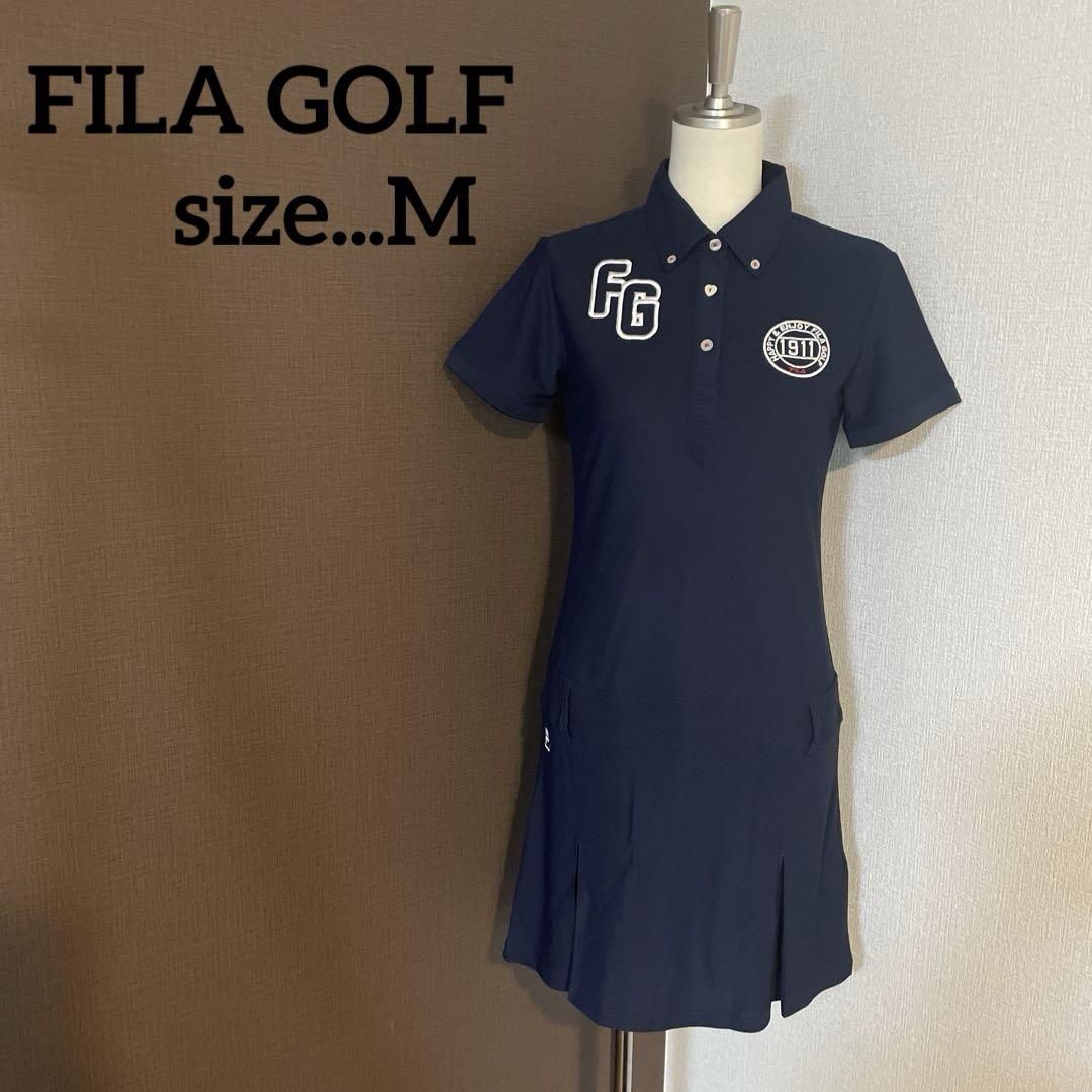FILA GOLF フィラゴルフ　ワンピース　ゴルフウェア　ネイビー
