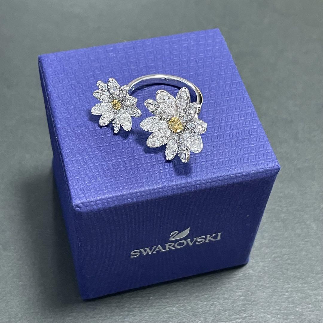 国産品 princessduffyプロフ必読様専用/SWAROVSKIリングフラワー アクセサリー