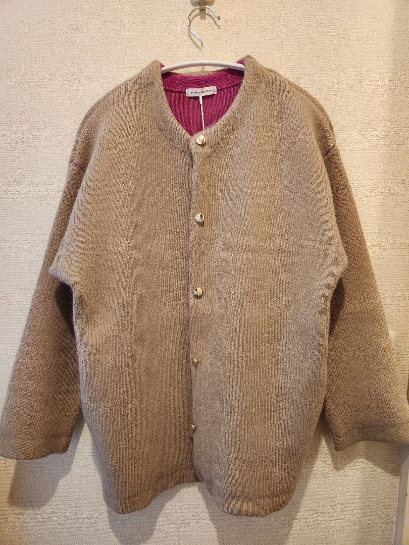 【新品未使用】 natural couture FOX混Wフェイスニットコート 【新品未使用】 natural couture FOX混Wフェイスニットコート