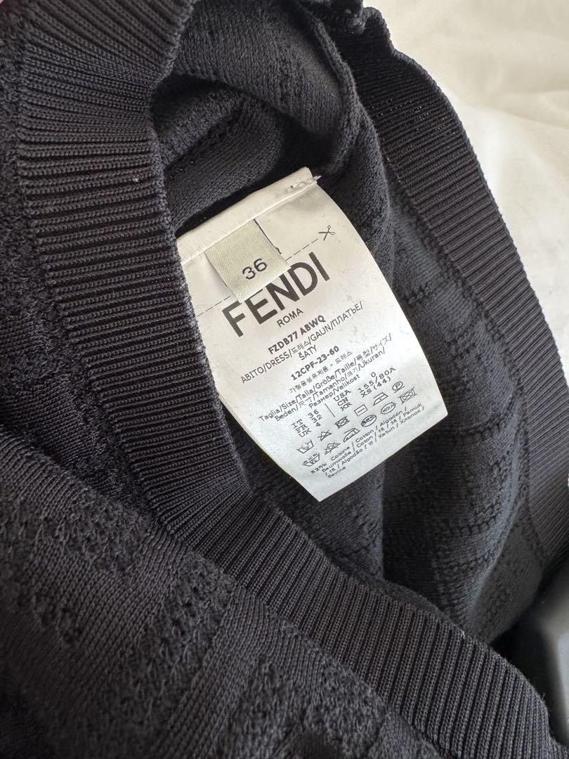 ♡FENDI ワンピース 36 S ズッカ柄 ニット 半袖♡