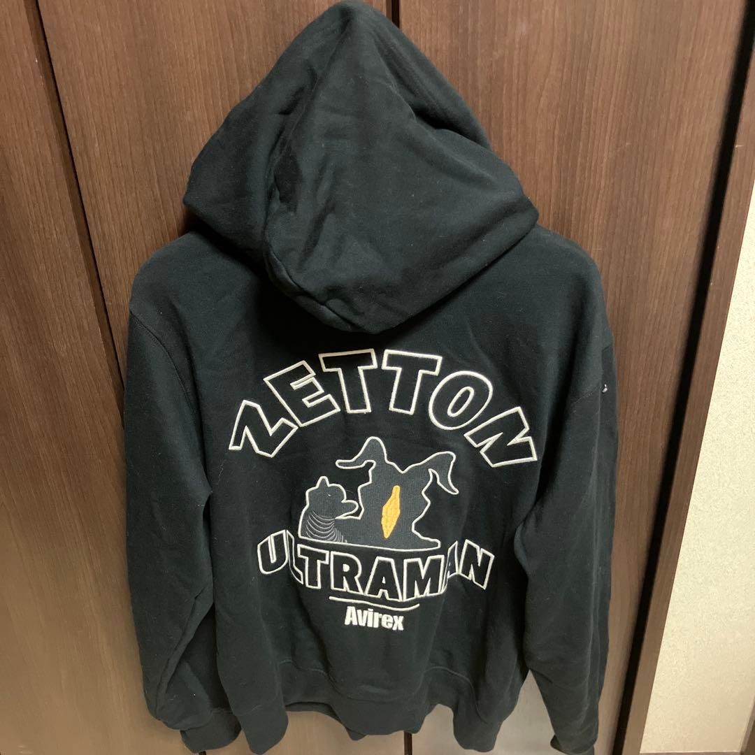 ウルトラマン ZETTON パーカー Avirex ブラック