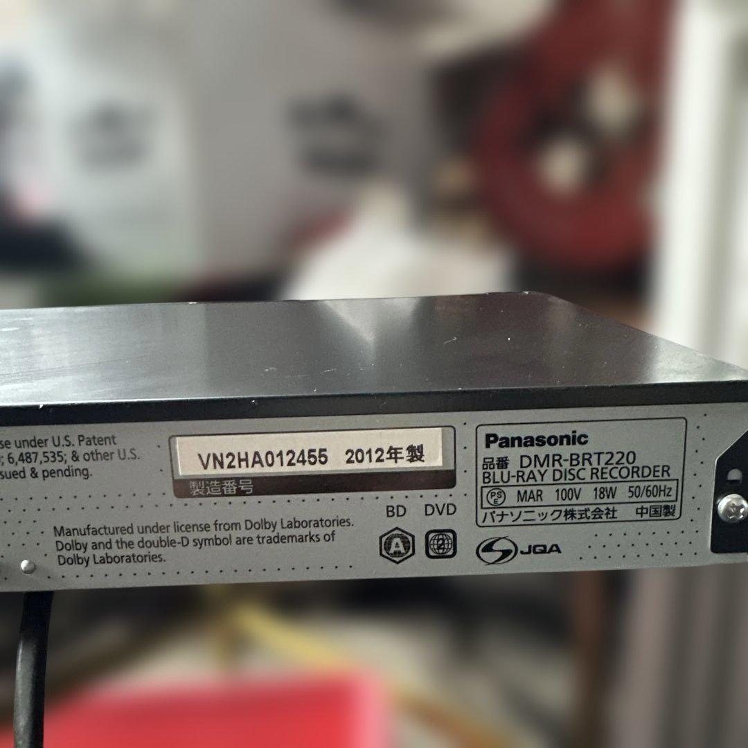 Panasonic ブルーレイディスクレコーダー DMR-BRT220 - メルカリ