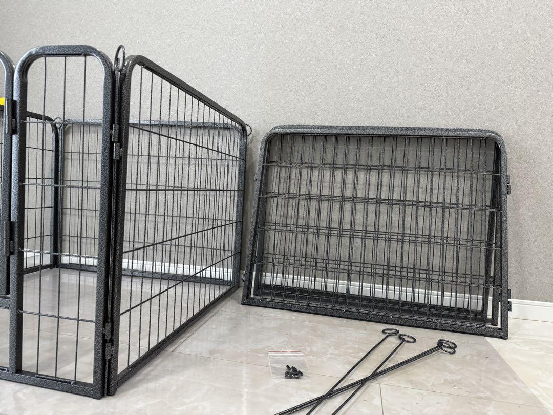 犬サークル ペットサークル 犬　ペットフェンス 扉付き 屋内外用　カタチ変更可