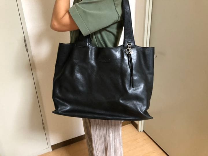 ダニエルアンドボブ　黒　革トートバッグ ダニエルアンドボブ　黒　革トートバッグ