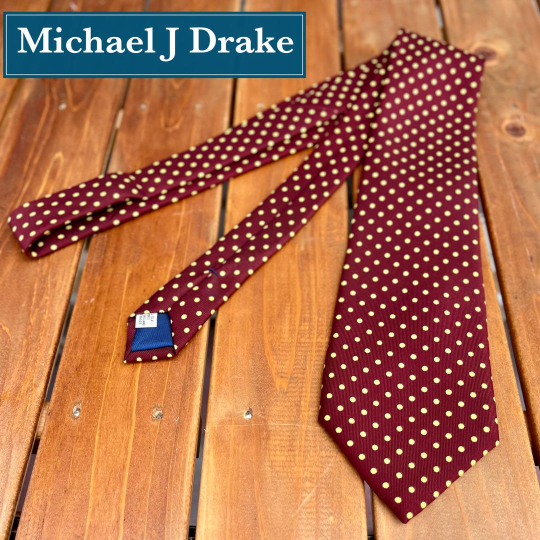 Michael J.Drake】ネクタイ スポーツ柄