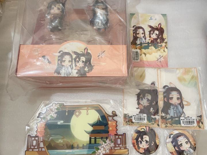 最も完璧な 1 魔道祖師 Q版 中秋 フィギュア 藍忘機 魏無羨 特典付き