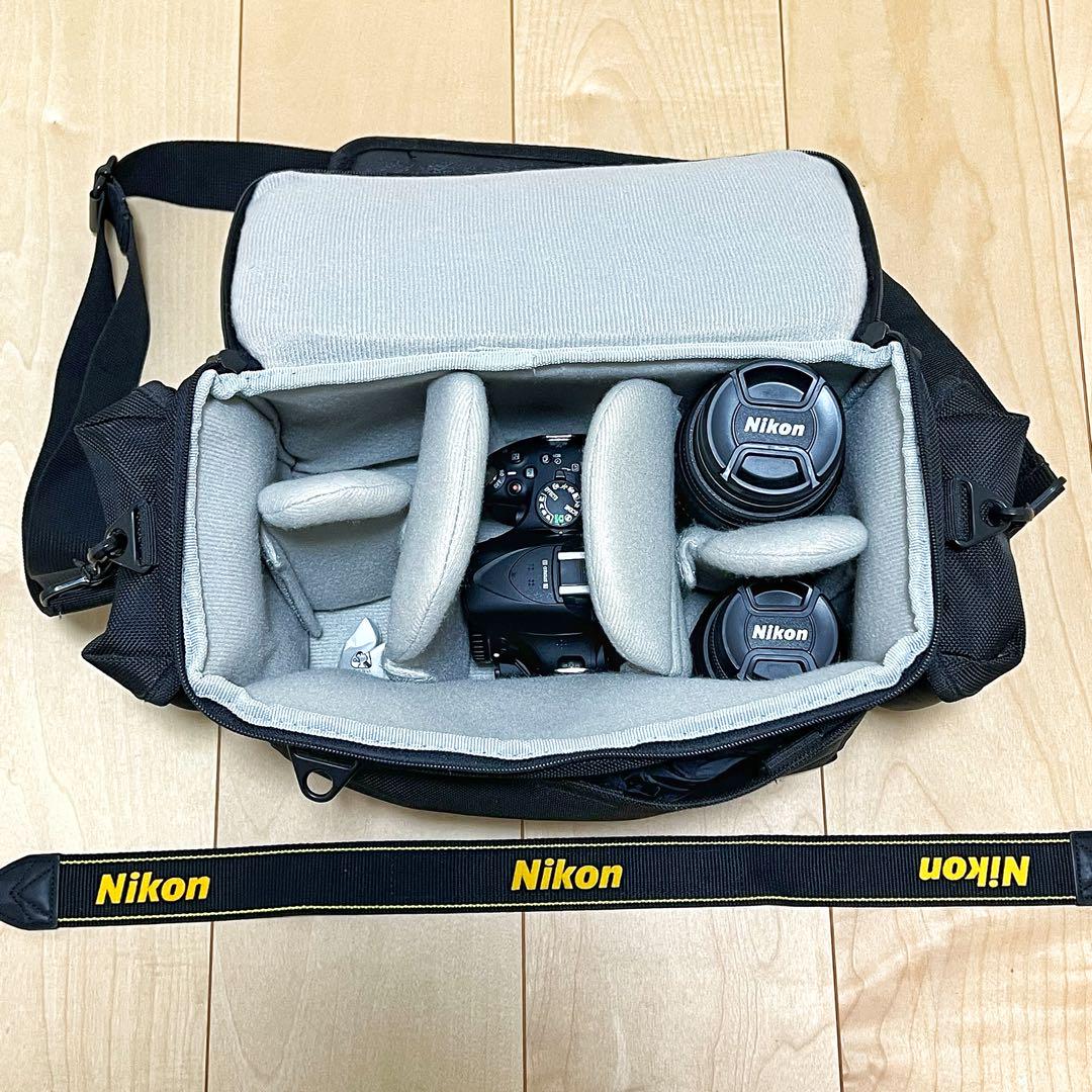 【送料無料❗️6点オマケ付き❗️】ニコン カメラ D5200ダブルズームキットセット