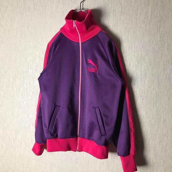 日本製】 PUMA レトロジャージ トラックジャケット ヒットユニオン 黒