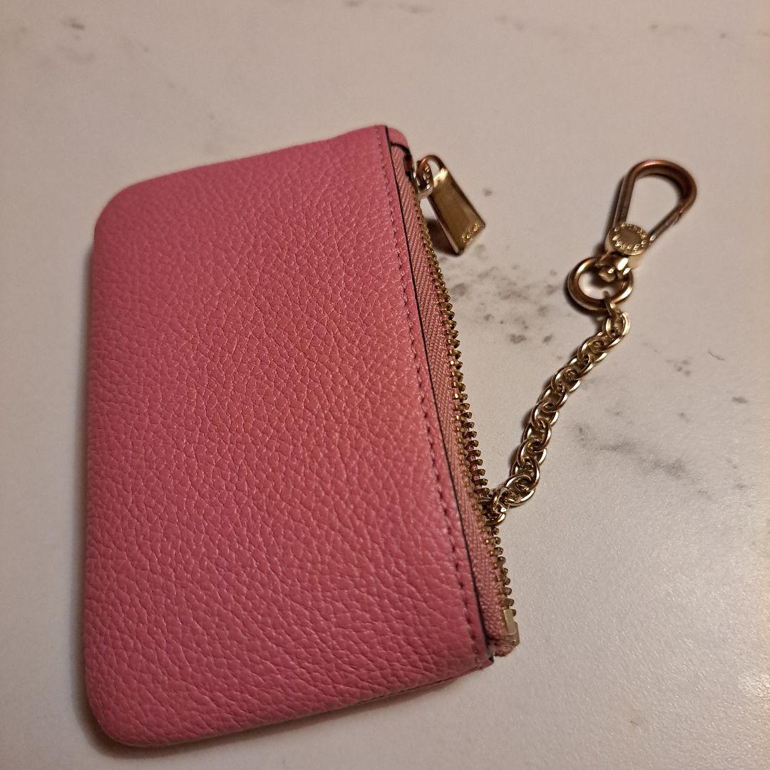 値下げ FURLA ピンク キーケース コインケース - メルカリ