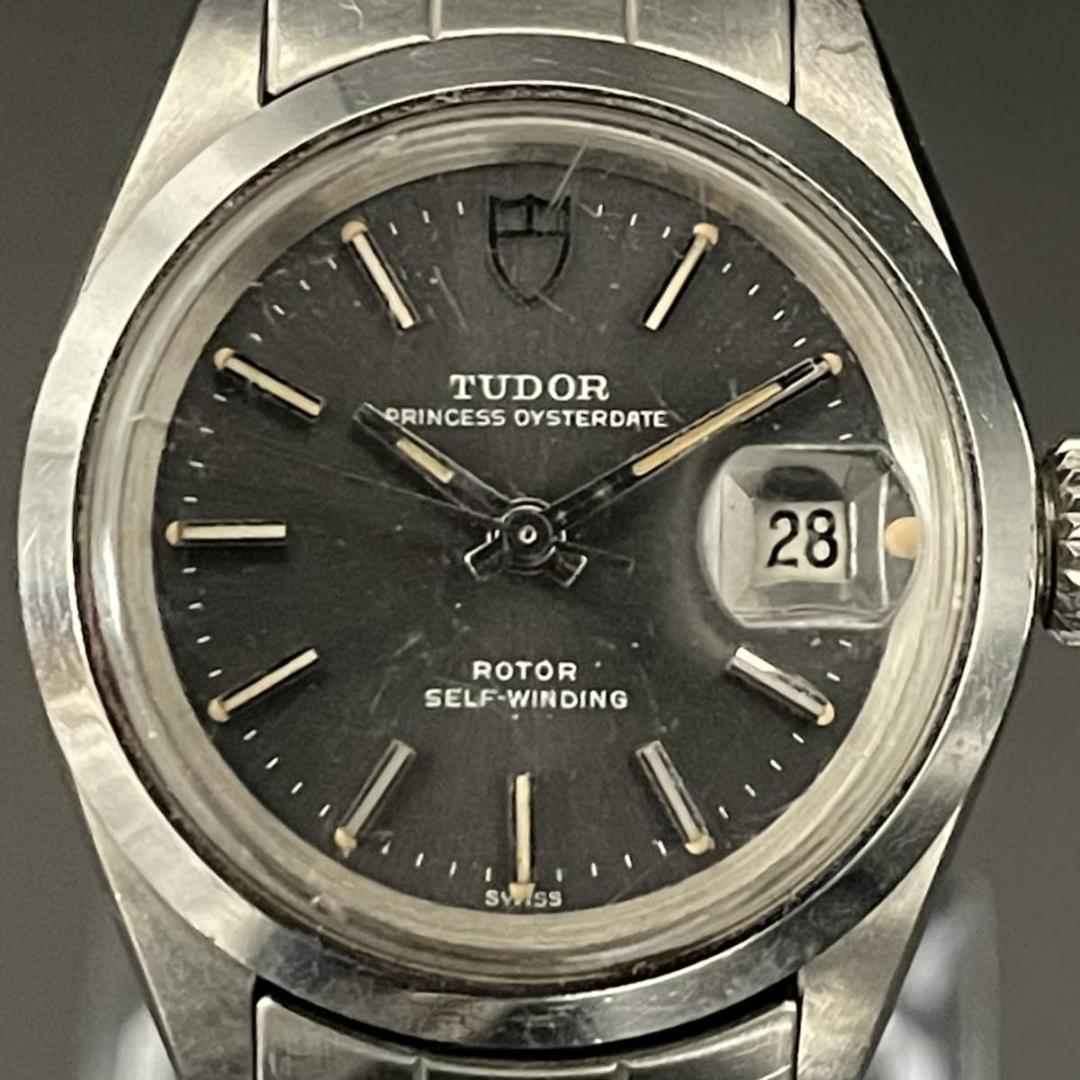 【貴重】チュードル/TUDOR/ダークグレー/レディース腕時計/オイスターデイト