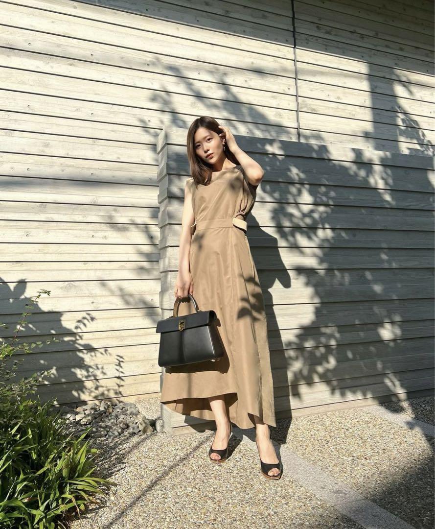 新田さちか/sachat side open flap stitch dress