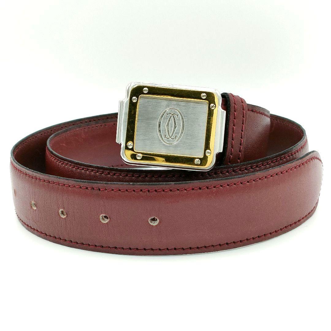 Cartier 表記サイズ 71-79 サントス レザー ベルト カルティエ小物