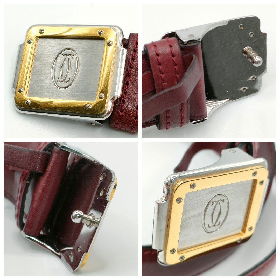 Cartier 表記サイズ 71-79 サントス レザー ベルト カルティエ