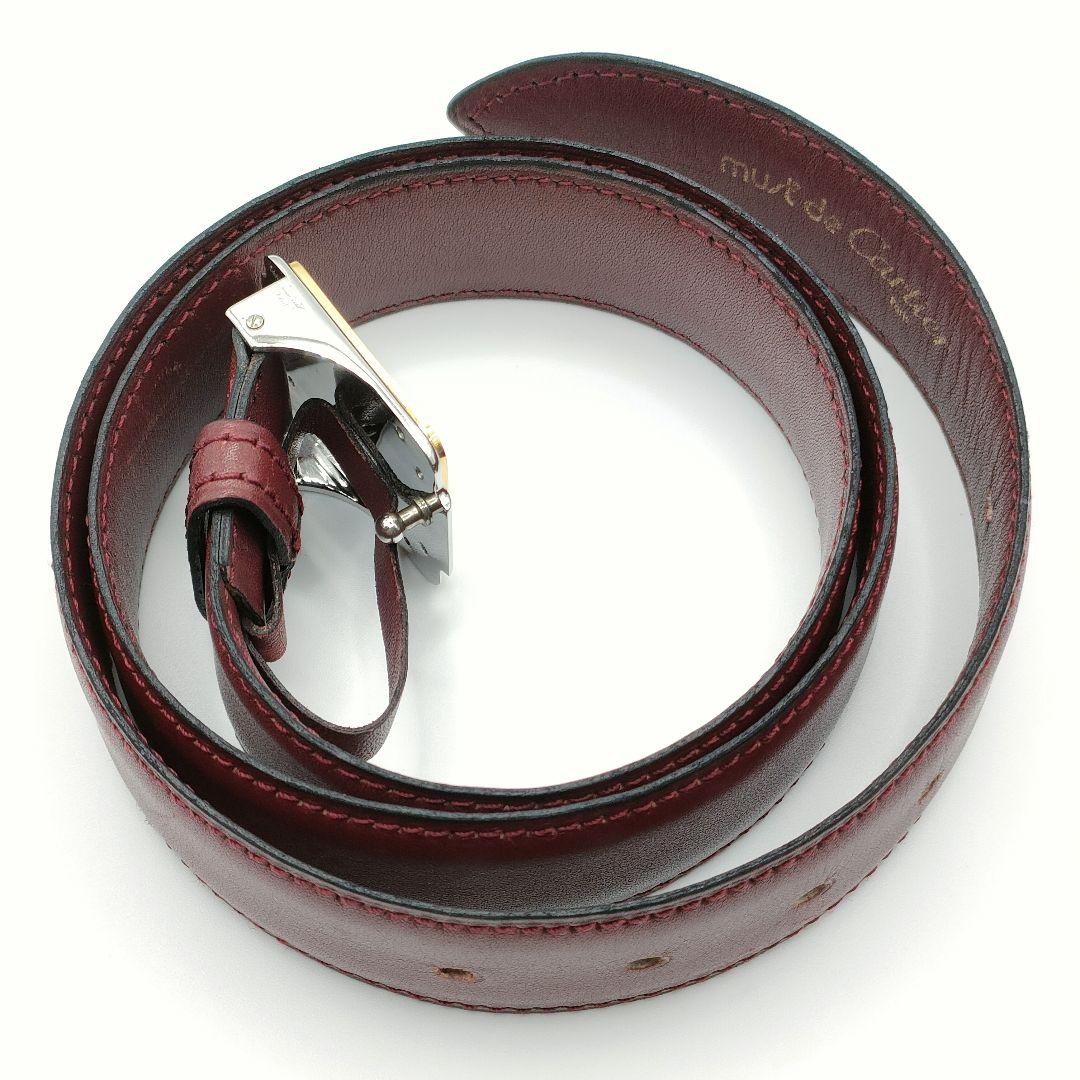Cartier 表記サイズ 71-79 サントス レザー ベルト カルティエ