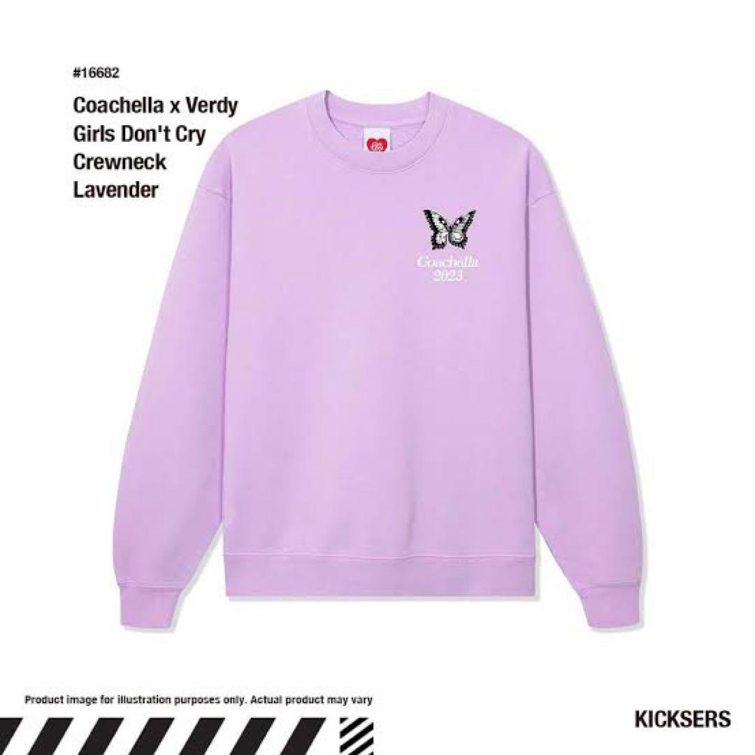 Coachella Girls Don't Cry Crewneck ラベンダー