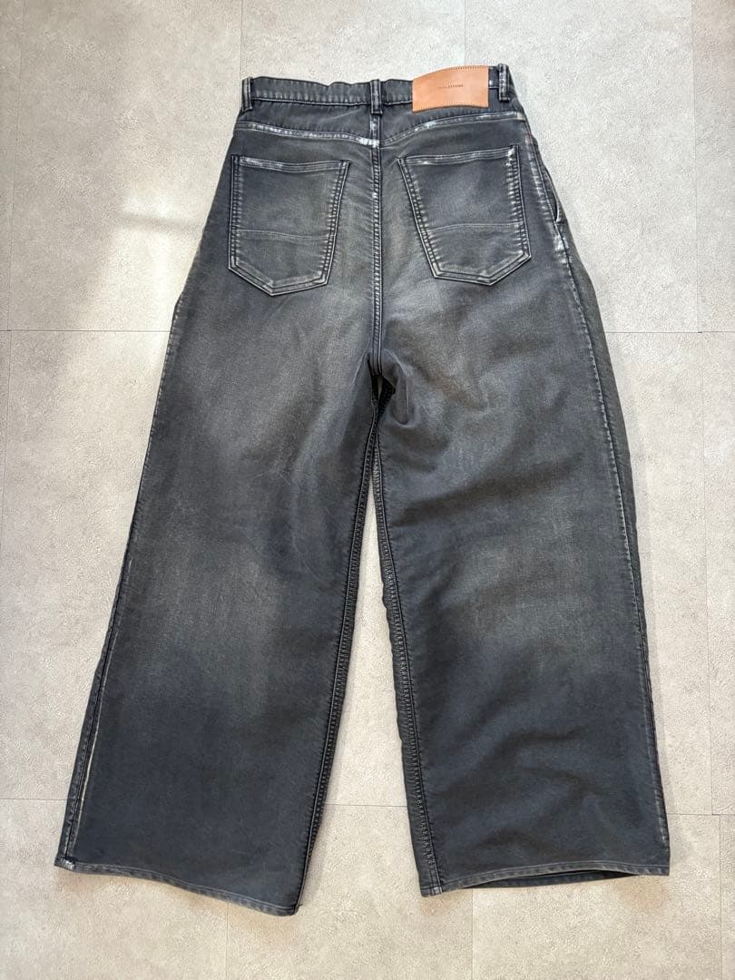 【匿名配送】MOLESKINE 2TUCK WIDE BAGGY PANTS